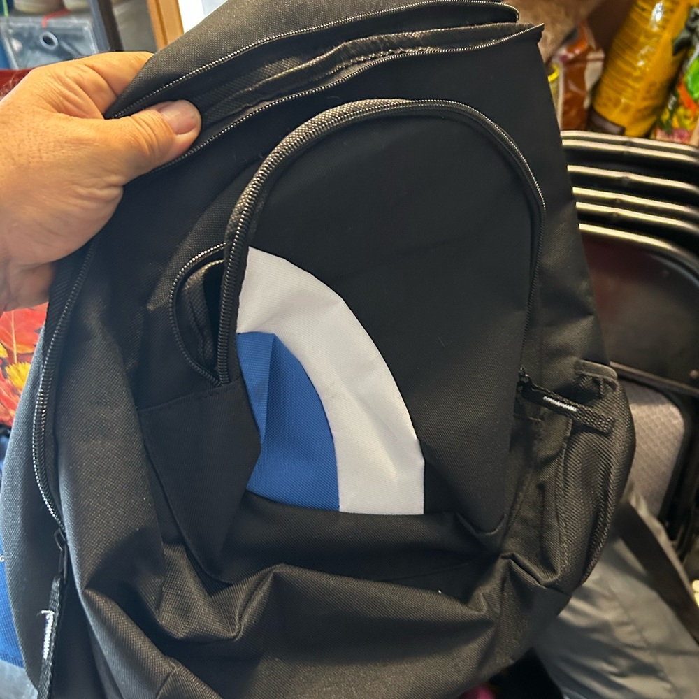 Stylish Black and Blue Men's Backpack